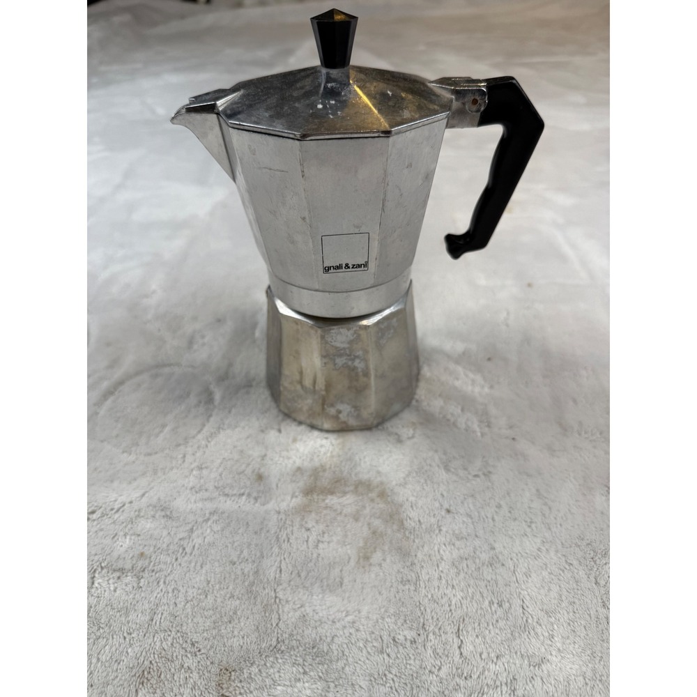 Gnali & Zani Stovetop Espresso Maker Aluminum Moka Pot Italian Coffee Percolator